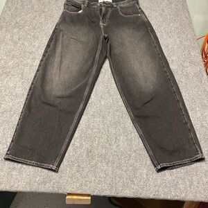 Hollister Men's Dark black baggy  Jeans